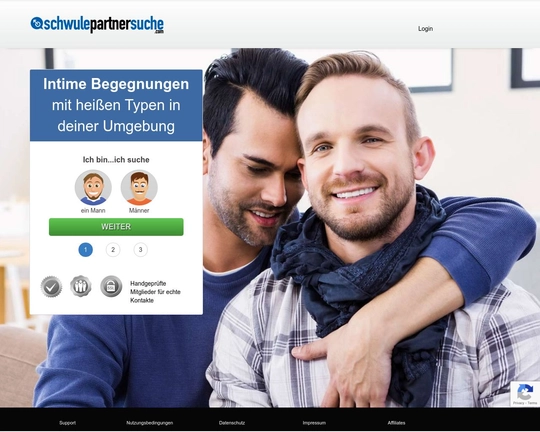 Schwule Männer treffen Logo